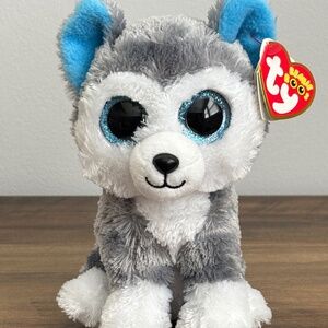 NEW TY Husky SLUSH Puppy Dog BEANIE BOO Stuffed Animal Plush Toy 6" NWT 2022